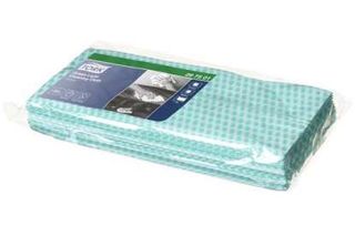 CLEANING CLOTH TORK GREEN 60X30CM PKT/25