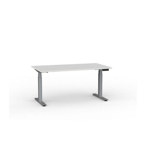 AGILE ELECTRIC DESK 1500X800MM WHT/SILVE