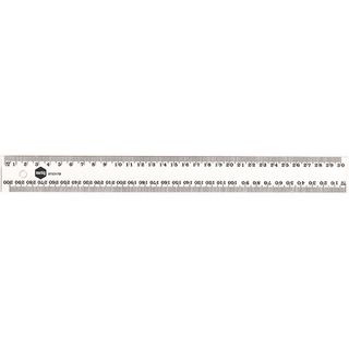 RULER MARBIG CLEAR PLASTIC 300MM