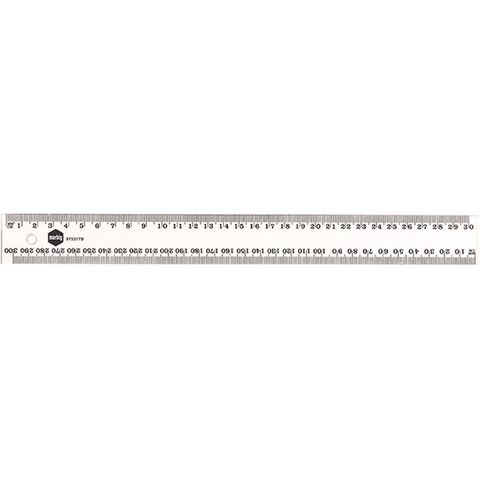 RULER MARBIG CLEAR PLASTIC 300MM