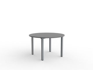 MEETING TABLE CUBIT SILVER 1200MM DIA
