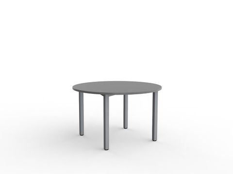 MEETING TABLE CUBIT SILVER 1200MM DIA