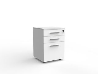 CUBIT MOBILE 2 DRAWER PLUS FILE WHITE