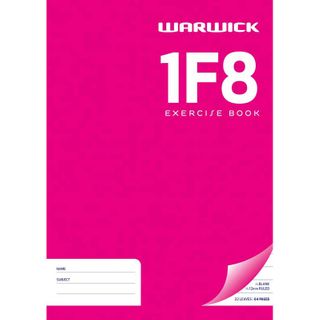 WARWICK EXERCISE BOOK 1F8 12MM