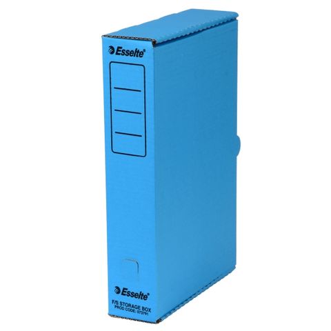 ESSELTE STORAGE CARTON FOOLSCAP BLUE