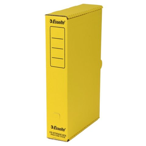 ESSELTE STORAGE CARTON FCAP YELLOW