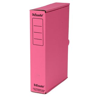 ESSELTE STORAGE CARTON FOOLSCAP PINK