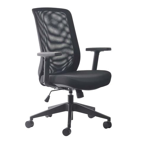 MONDO GENE MESH CHAIR WITH ARMS BLACK