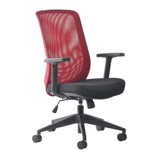 MONDO GENE MESH CHAIR WITH ARMS RED