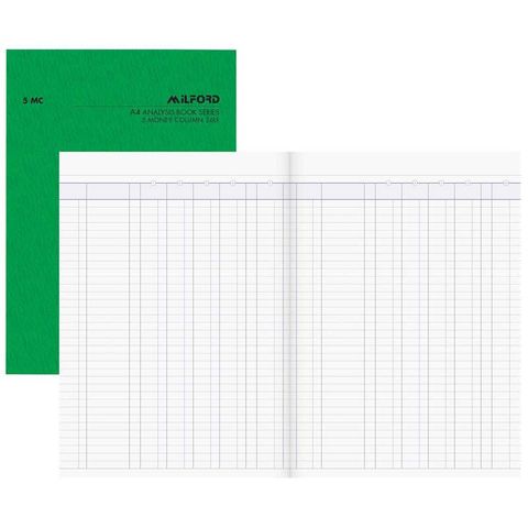 MILFORD ACCOUNT BOOK A4 5MC 26 LEAF LIMP