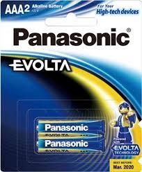 PANASONIC BATTERY EVOLTA AAA PKT2