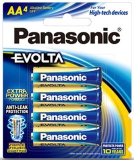 PANASONIC BATTERY EVOLTA AA PKT4