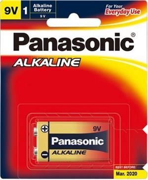 PANASONIC BATTERY 9V ALKALINE