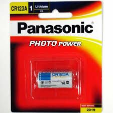 PANASONIC BATTERY CR123A LITHIUM 3V