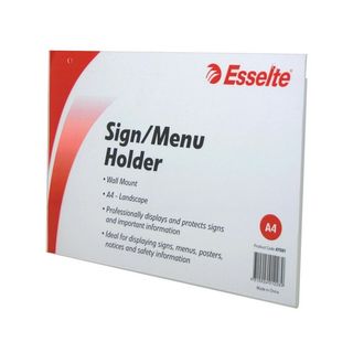 MENU/SIGN HOLDER ESSELTE A4 LANDSCAPE WM