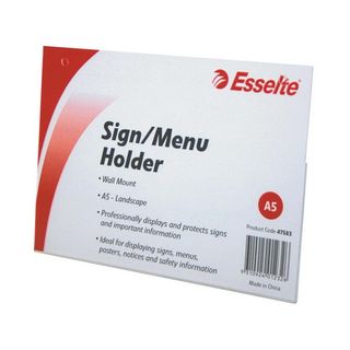 MENU/SIGN HOLDER ESSELTE A5 LANDSCAPE WM