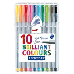 STAEDTLER TRIPLUS FINELINER PEN PKT/10