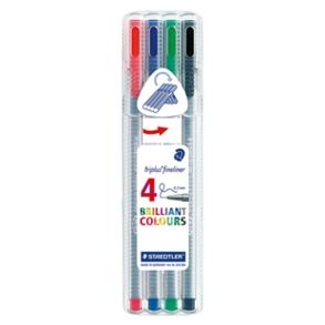 STAEDTLER TRIPLUS FINELINER PEN PKT/4