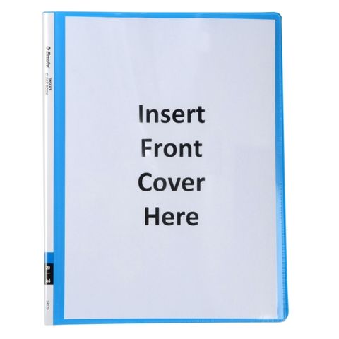 ESSELTE INSERT CLEAR BOOK BLUE 20 PAGE
