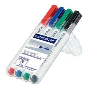 COMPACT WHITEBOARD MARKERS 341 PKT4