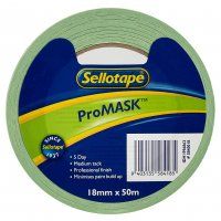 PREMIUM MASKING TAPE 18MM X 50M SELLOTAP