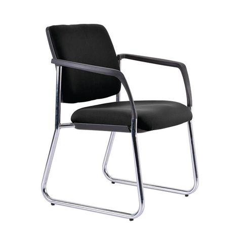 VISITOR CHAIR BURO LINDIS S/BASE BLACK