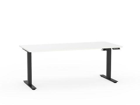 AGILE ELECTRIC DESK 1800X800MM WHT/BLACK