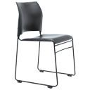 VISITOR CHAIR BURO MAXIM BLACK PP BACK