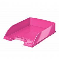 LEITZ WOW LETTER TRAY PINK A4