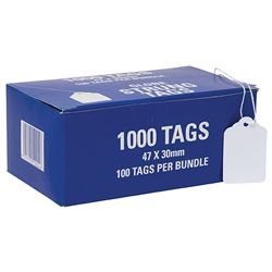 HARDWARE TAGS 26H 47X30MM BUNDLE/100