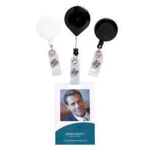 RETRACTABLE ID HOLDERS REXEL WHITE