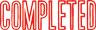 XSTAMPER COMPLETED STAMP 1026 RED
