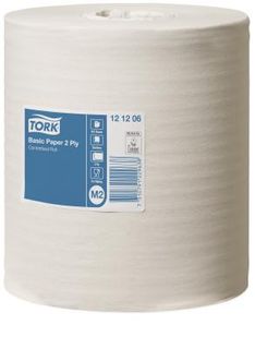 TORK BASIC WIPING PAPER M2 2 PLY CTN/6
