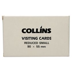 COLLINS VISITING CARDS SMALL 90X55 PK52
