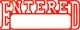XSTAMPER ENTERED (DATE) STAMP 1205 RED