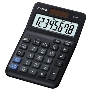 DESKTOP CALCULATOR CASIO MS-8F BLACK