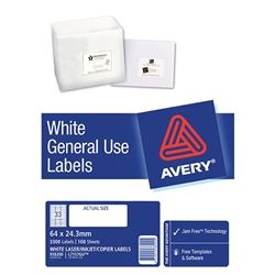 AVERY GENERAL USE LABELS L7157 33UP-100