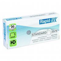 STAPLES RAPID 23/6 6MM BOX/1000