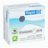 RAPID STAPLES  RS24/6 6MM BOX/5000