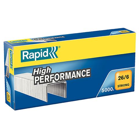 RAPID STRONG STAPLES 26/6 6MM BOX/5000