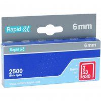 STAPLES 53/6MM BX/2500