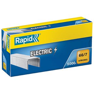 RAPID STAPLES 66/7 7MM ELECTRIC BX/5000
