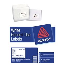 AVERY GENERAL USE LABELS L7161 18UP-100