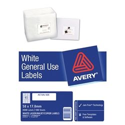 AVERY GENERAL USE LABELS L7156 45UP-100