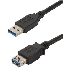 DIGITUS USB EXTENSION CABLE BLACK 3M