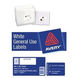 AVERY GENERAL USE LABELS L7158 30UP-100