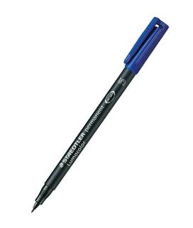 LUMOCOLOR 313 PEN PERMANENT S/FINE BLUE