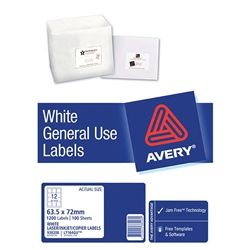 AVERY GENERAL USE LABELS L7164 12UP-100