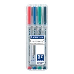 LUMOCOLOR 316 PEN NONPERMANENT FINE SET4