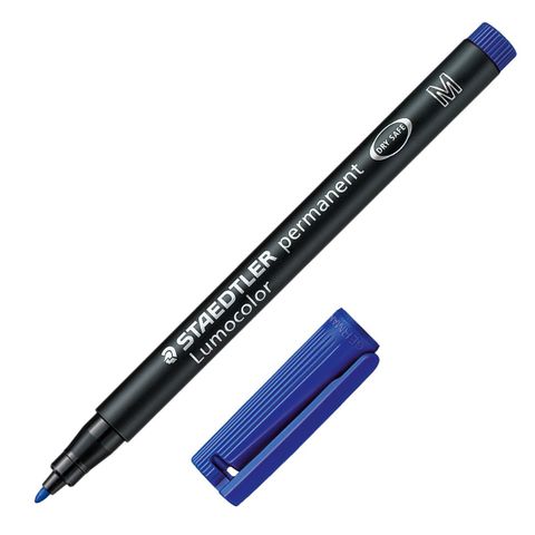 LUMOCOLOR 317 PEN PERMANENT MEDIUM BLUE